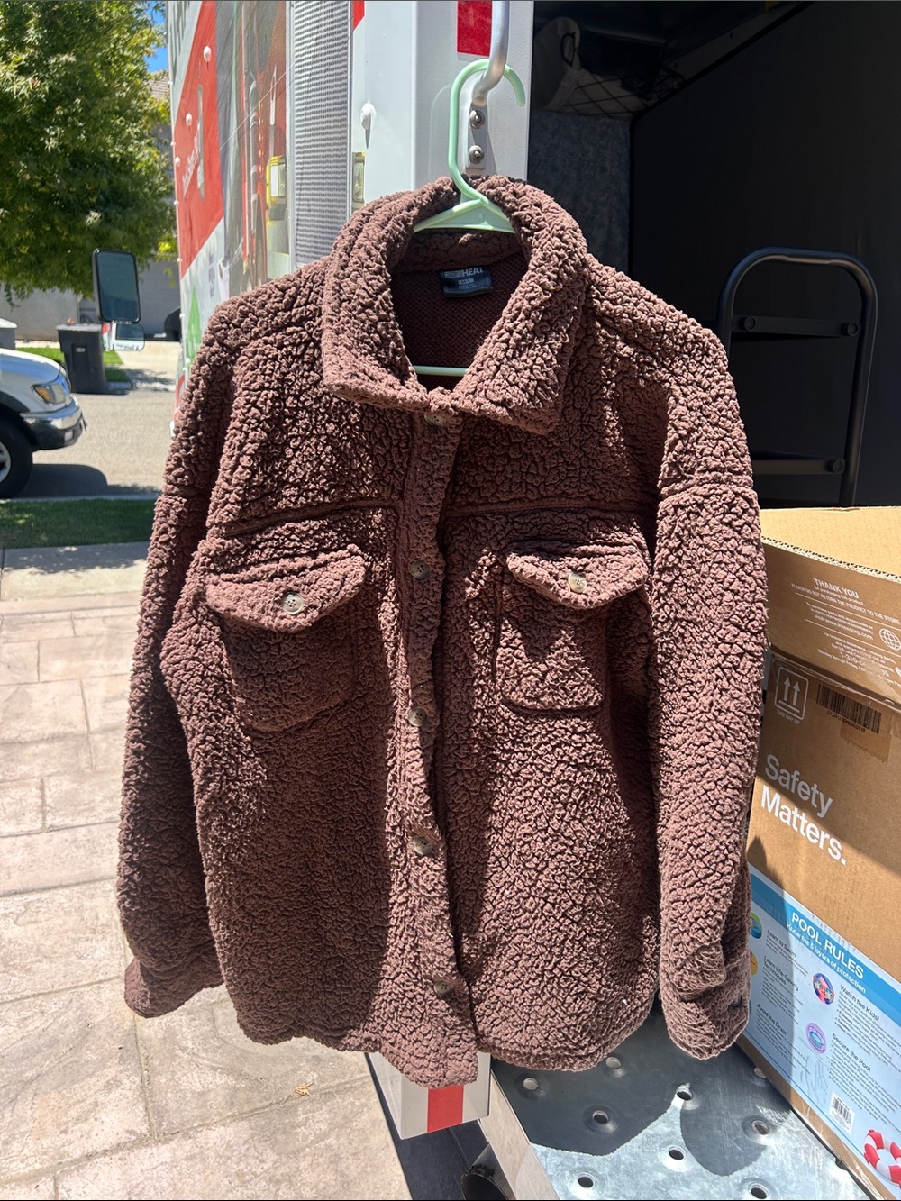 32 Degrees Brown Teddy Jacket